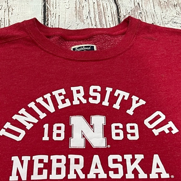 University of Nebraska Cornhuskers League Red Crewneck Sweatshirt - Picture 2 of 5